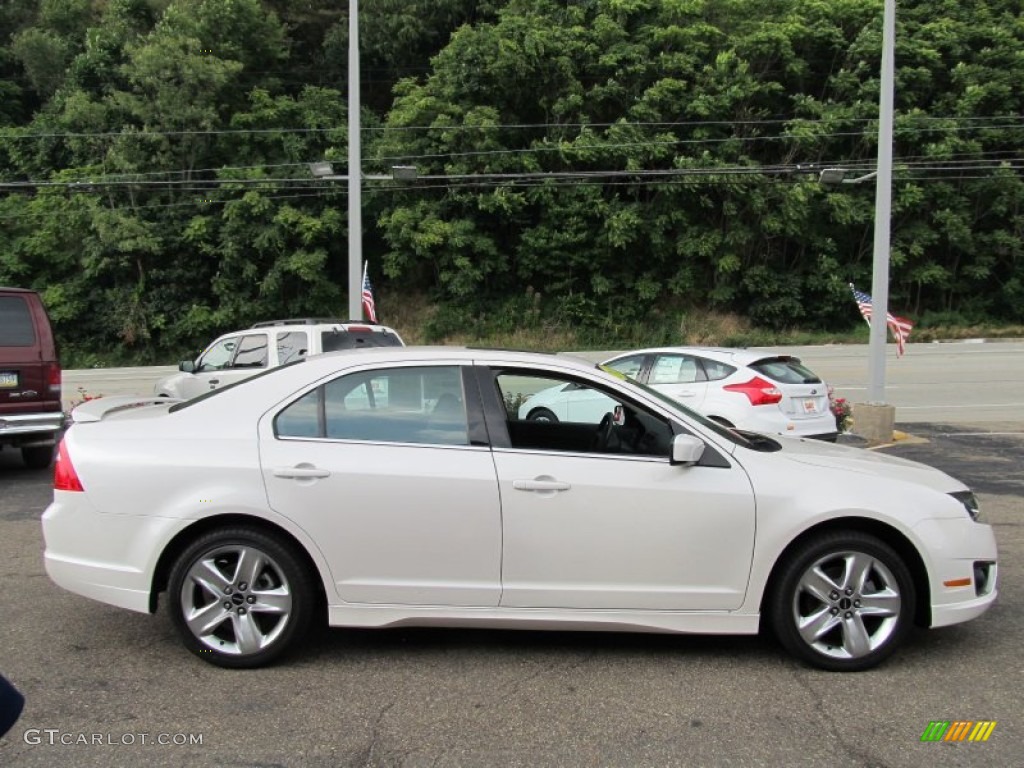 2011 Fusion Sport - White Platinum Tri-Coat / Sport Blue/Charcoal Black photo #5