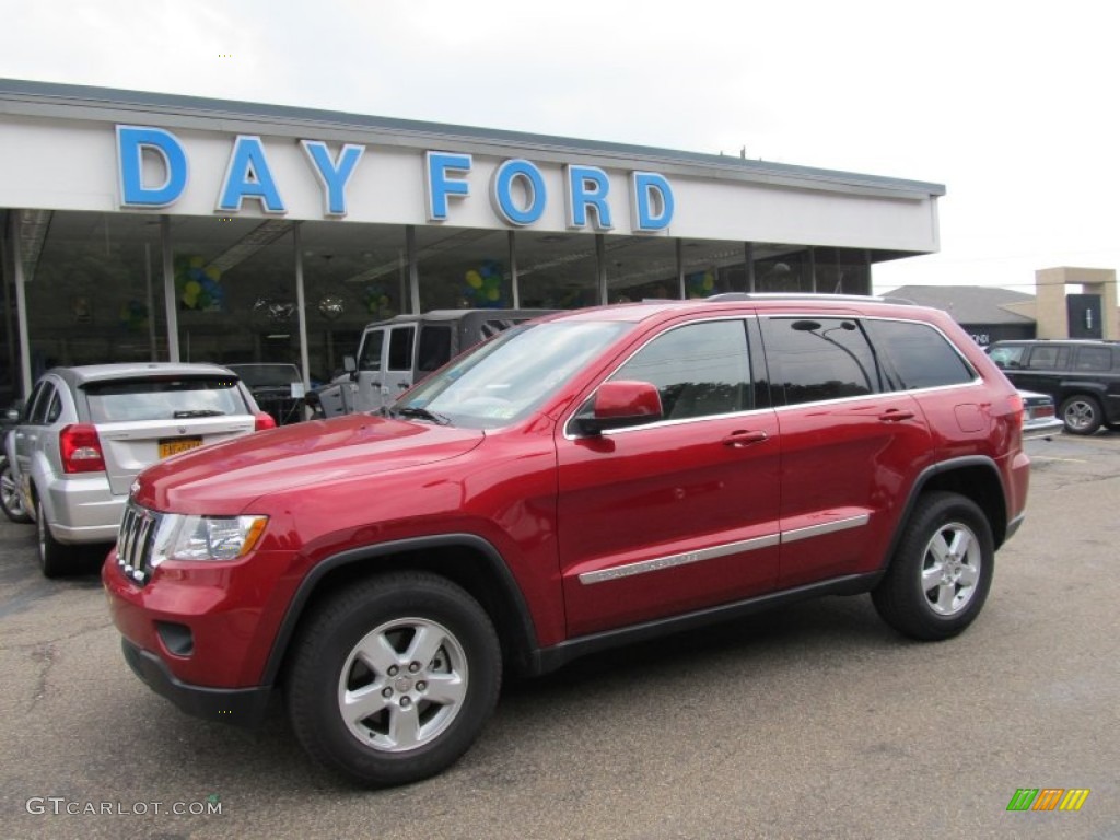 2011 Grand Cherokee Laredo X Package 4x4 - Inferno Red Crystal Pearl / Dark Graystone/Medium Graystone photo #1