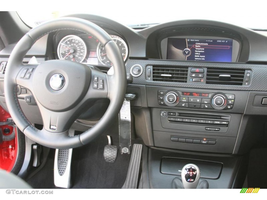 2011 BMW M3 Convertible Silver Novillo Leather Dashboard Photo #52297820