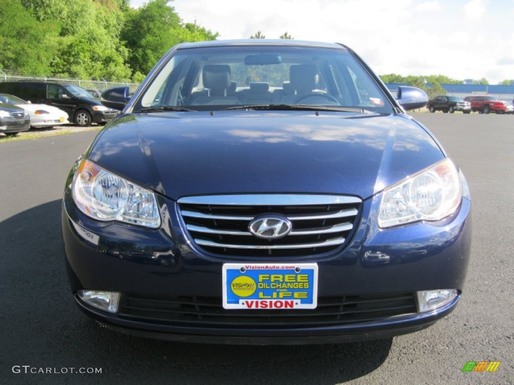 2010 Elantra GLS - Regatta Blue / Gray photo #9