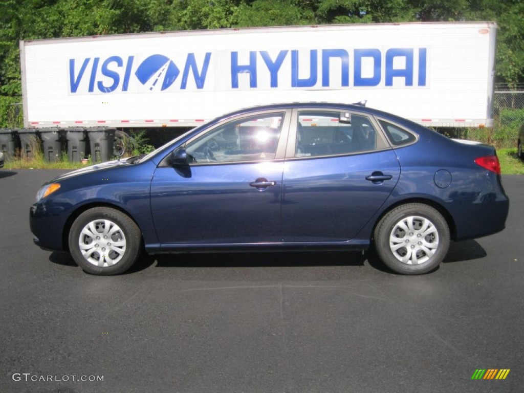 2010 Elantra GLS - Regatta Blue / Gray photo #10