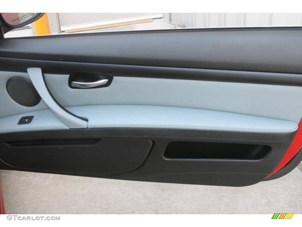 2011 BMW M3 Convertible Silver Novillo Leather Door Panel Photo #52297922