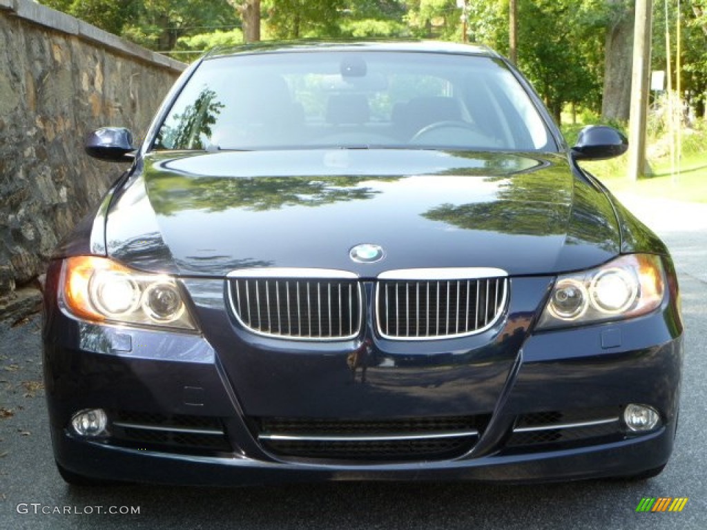 2008 3 Series 335i Sedan - Monaco Blue Metallic / Saddle Brown/Black photo #5