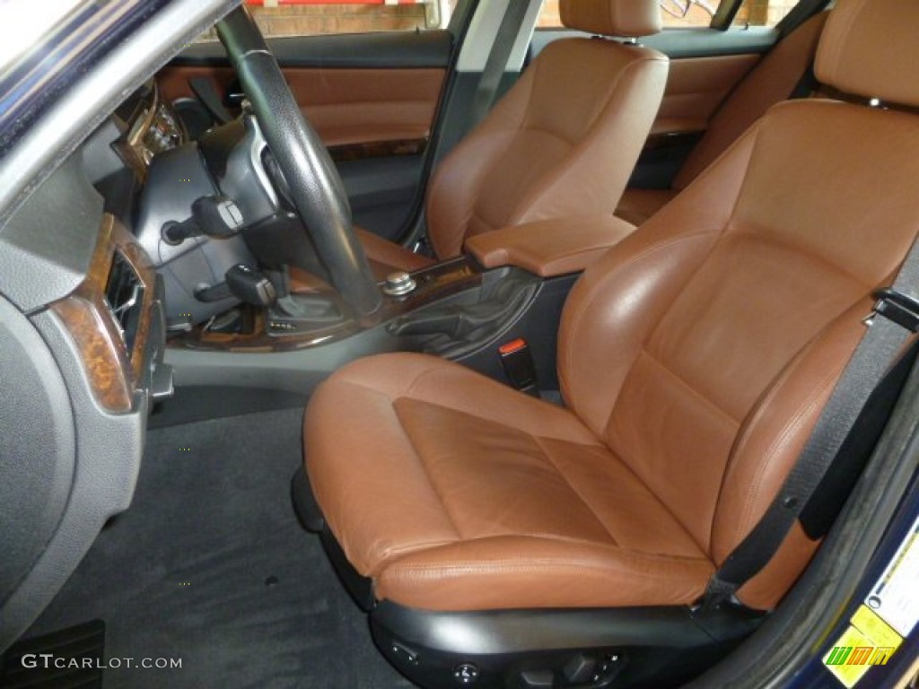 2008 3 Series 335i Sedan - Monaco Blue Metallic / Saddle Brown/Black photo #6