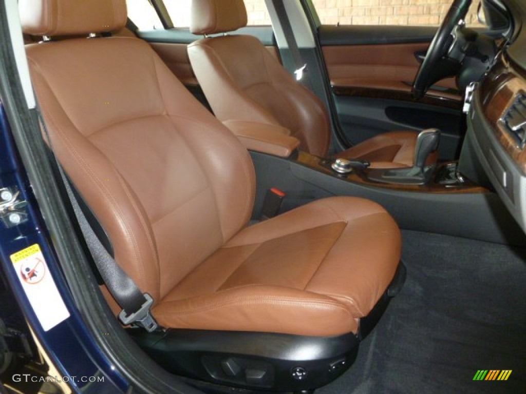 2008 3 Series 335i Sedan - Monaco Blue Metallic / Saddle Brown/Black photo #7