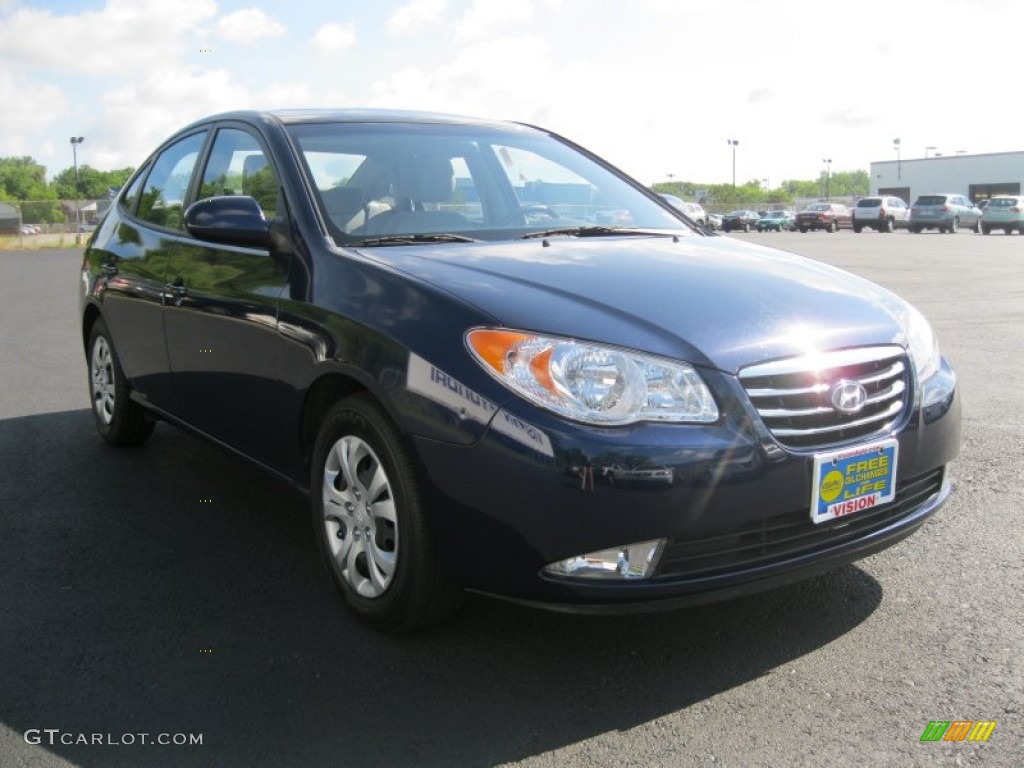 2010 Elantra GLS - Regatta Blue / Gray photo #14