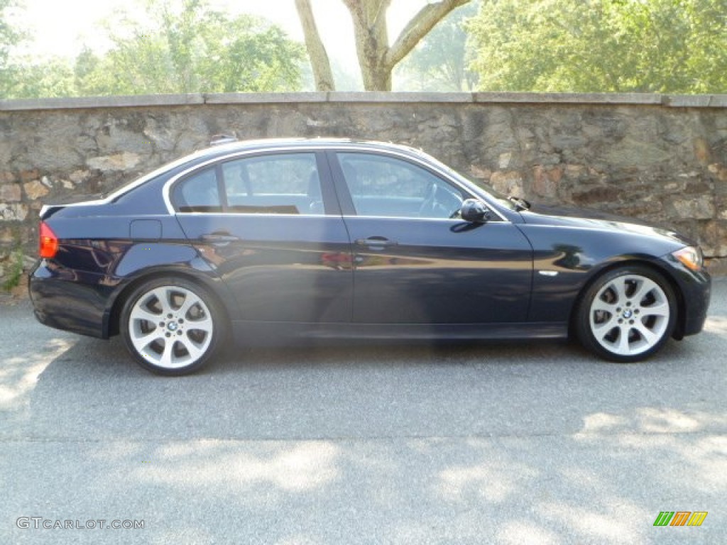 2008 3 Series 335i Sedan - Monaco Blue Metallic / Saddle Brown/Black photo #12