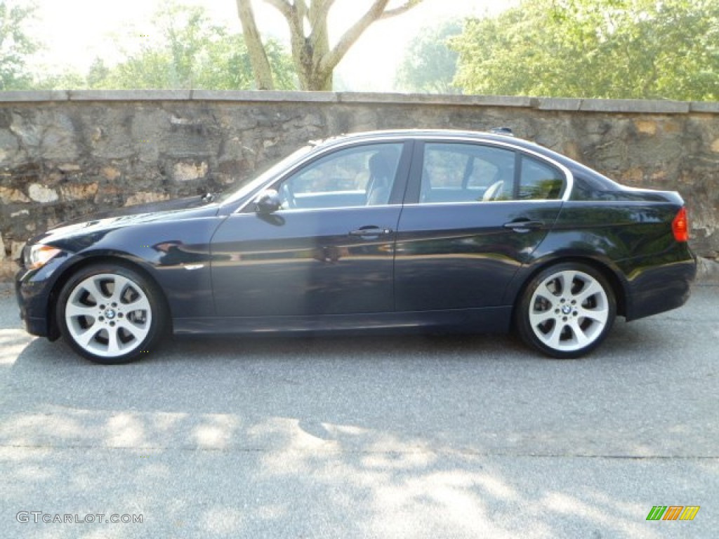 2008 3 Series 335i Sedan - Monaco Blue Metallic / Saddle Brown/Black photo #13