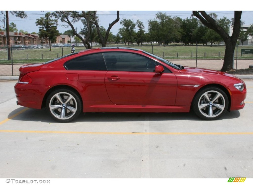 Imola red bmw 650i