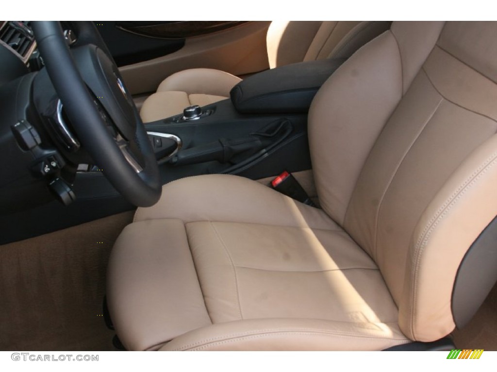 Saddle Brown/Black Pearl Leather Interior 2009 BMW 6 Series 650i Coupe Photo #52298141