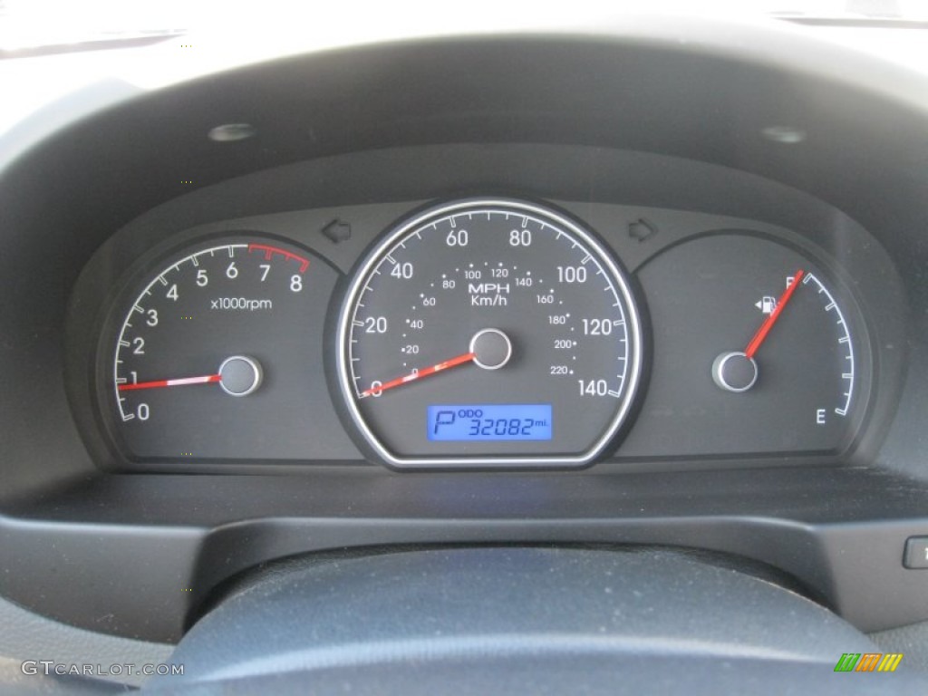 2010 Elantra GLS - Regatta Blue / Gray photo #23