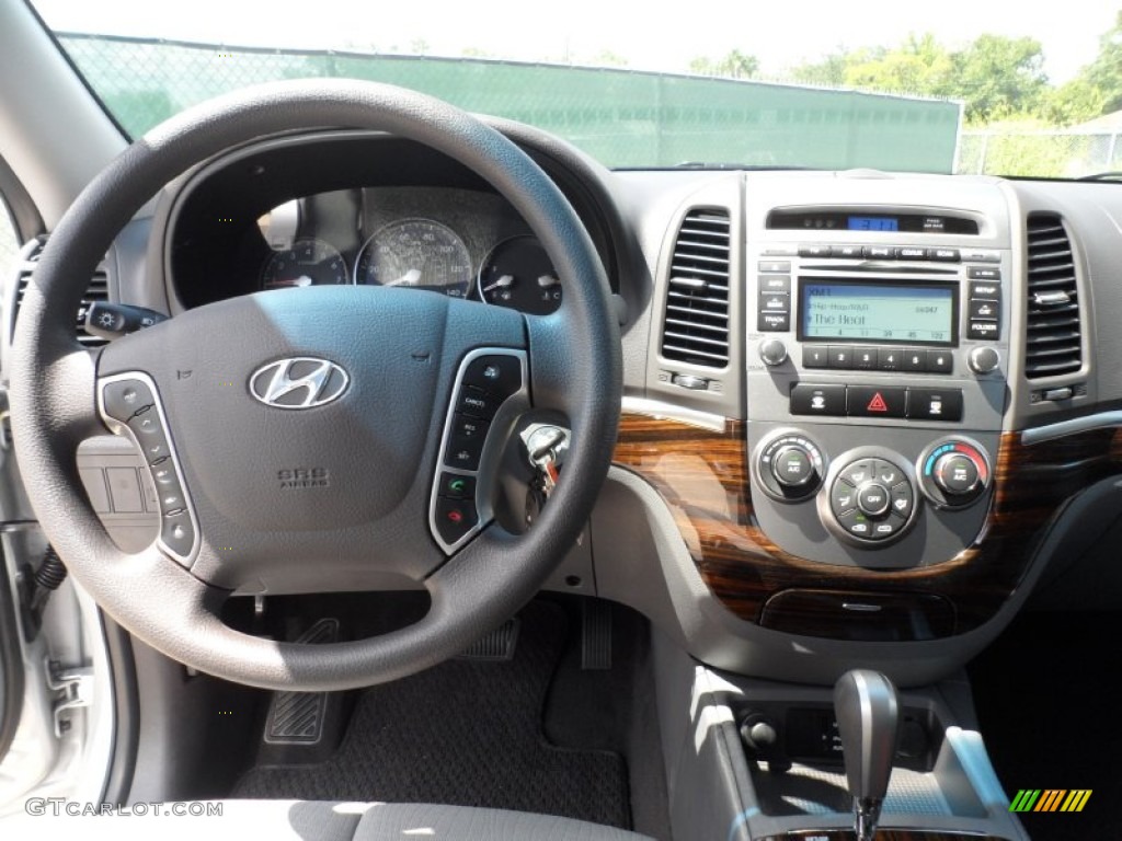 2011 Hyundai Santa Fe GLS Gray Dashboard Photo #52298732