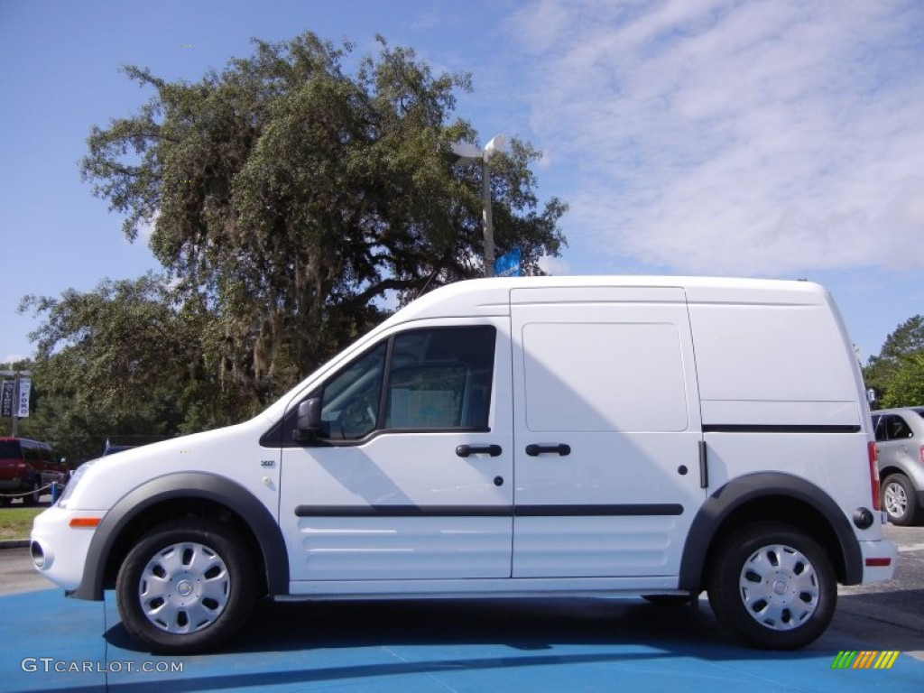 Frozen White 2011 Ford Transit Connect XLT Cargo Van Exterior Photo #52298975