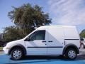 Frozen White 2011 Ford Transit Connect XLT Cargo Van Exterior