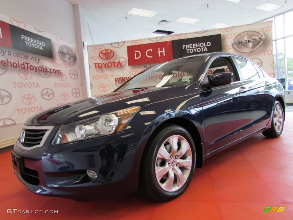 2009 Accord EX-L V6 Sedan - Royal Blue Pearl / Gray photo #1