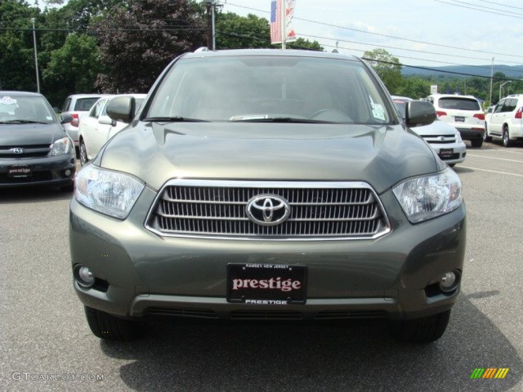 2008 Highlander Hybrid Limited 4WD - Cypress Green Pearl / Sand Beige photo #2