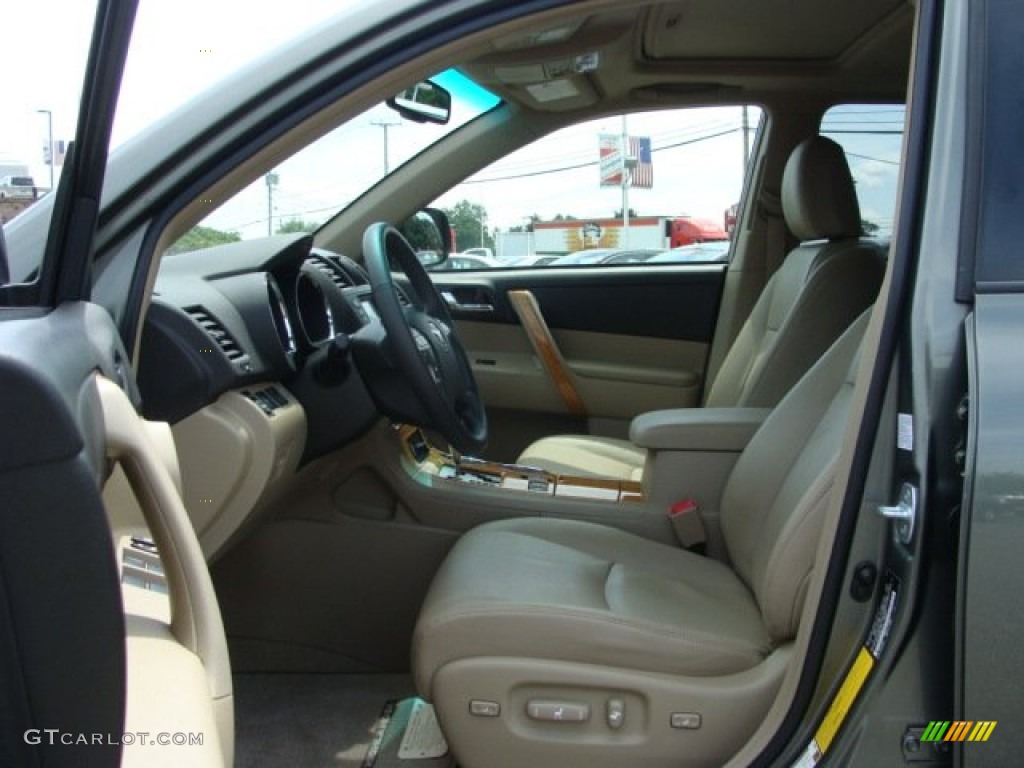 2008 Highlander Hybrid Limited 4WD - Cypress Green Pearl / Sand Beige photo #7