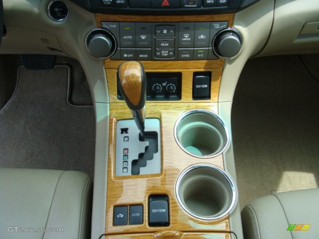 2008 Highlander Hybrid Limited 4WD - Cypress Green Pearl / Sand Beige photo #12