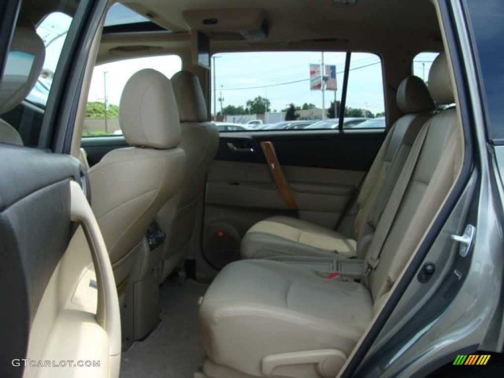 2008 Highlander Hybrid Limited 4WD - Cypress Green Pearl / Sand Beige photo #13
