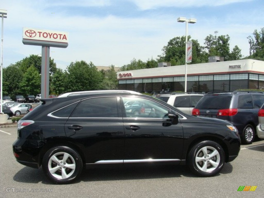 2010 RX 350 AWD - Obsidian Black / Light Gray/Espresso Birds-Eye Maple photo #1