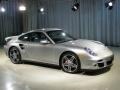 2007 Arctic Silver Metallic Porsche 911 Turbo Coupe  photo #3