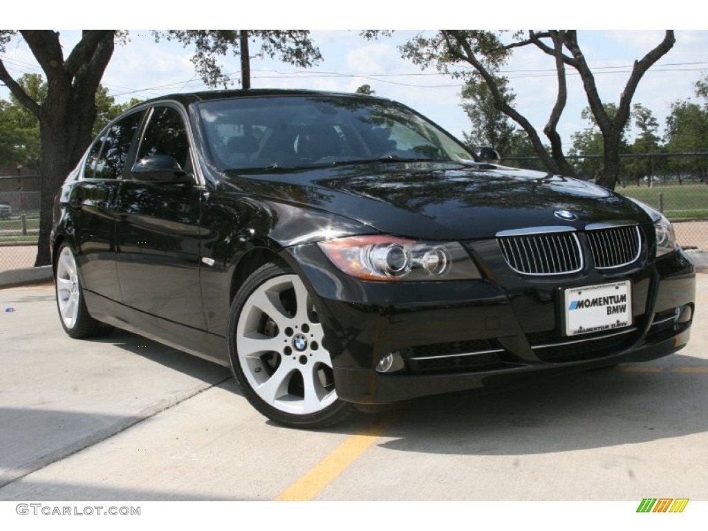 2008 3 Series 335i Sedan - Jet Black / Black photo #1