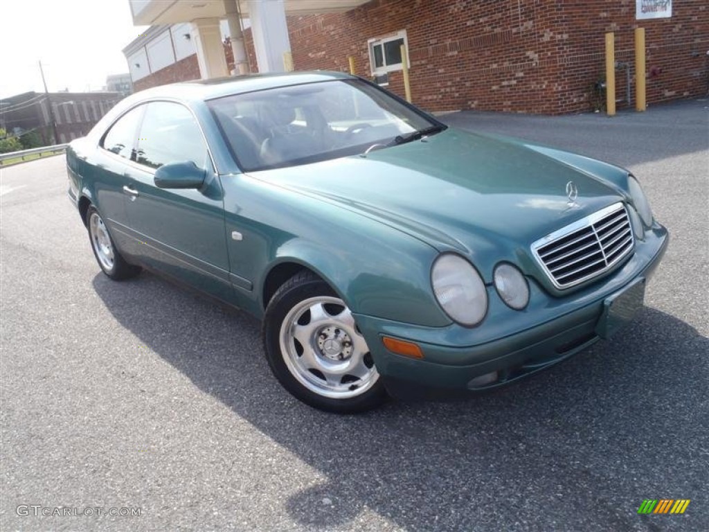 1999 CLK 320 Coupe - Mineral Green Metallic / Ash photo #2