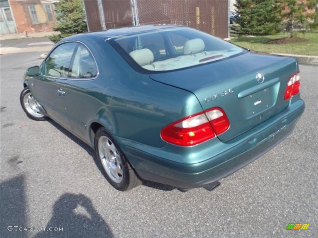 1999 CLK 320 Coupe - Mineral Green Metallic / Ash photo #4