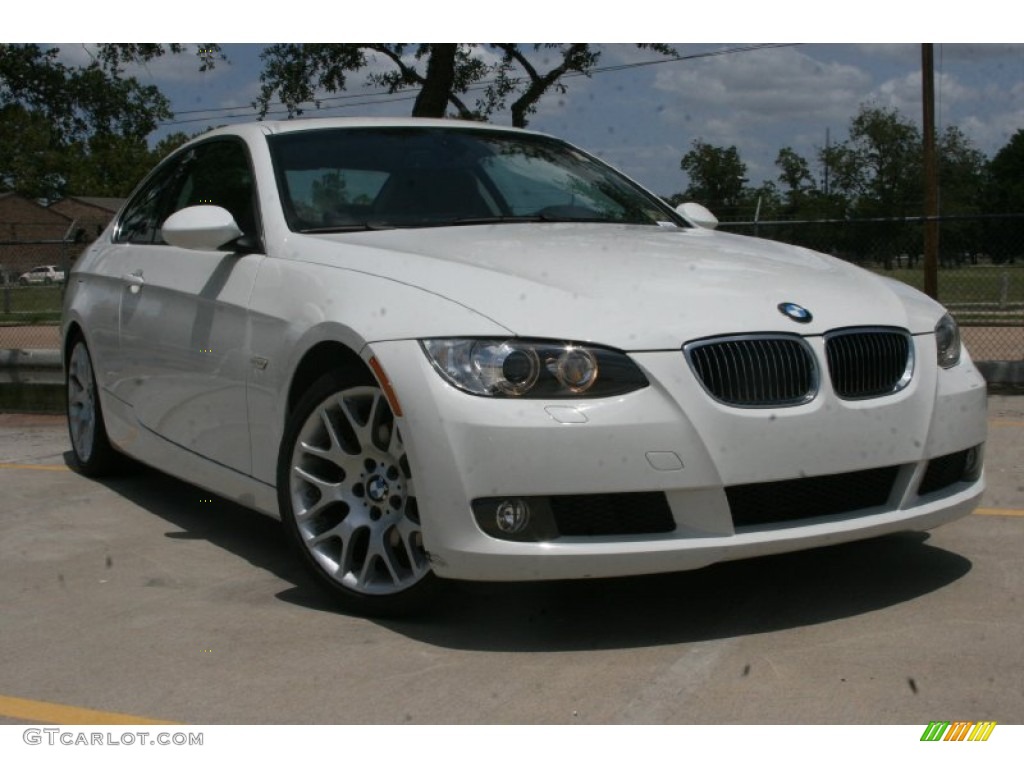 2008 3 Series 328i Coupe - Alpine White / Saddle Brown/Black photo #1