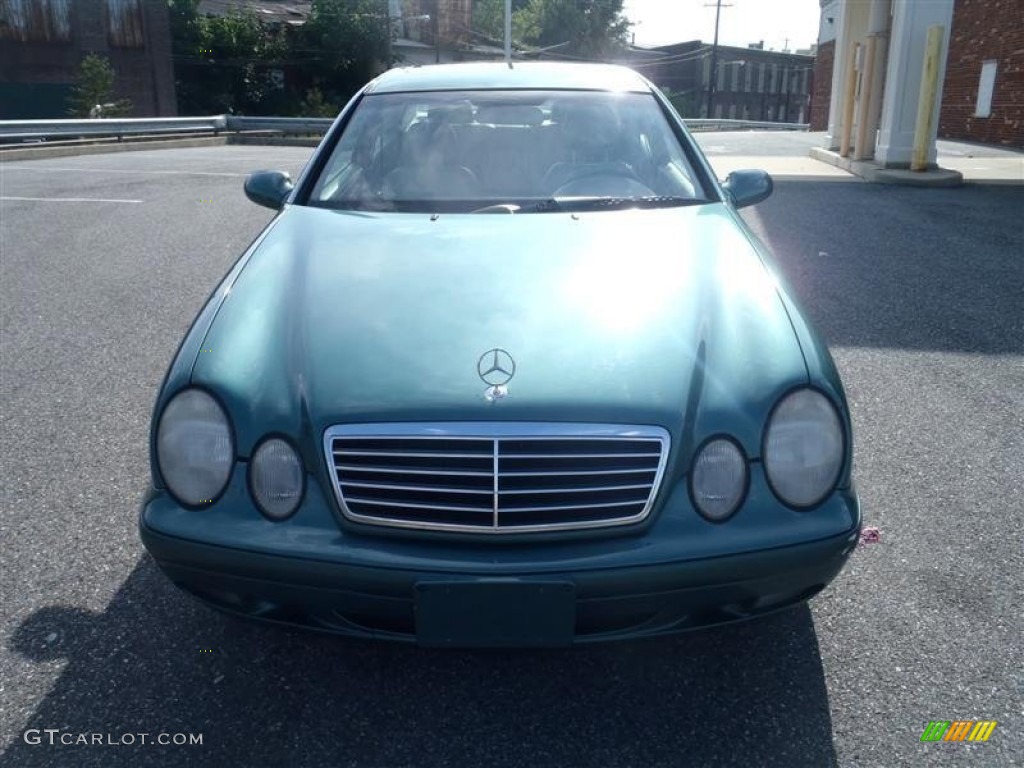 1999 CLK 320 Coupe - Mineral Green Metallic / Ash photo #10