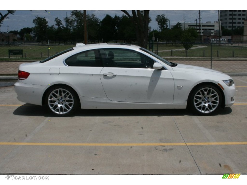 2008 3 Series 328i Coupe - Alpine White / Saddle Brown/Black photo #4