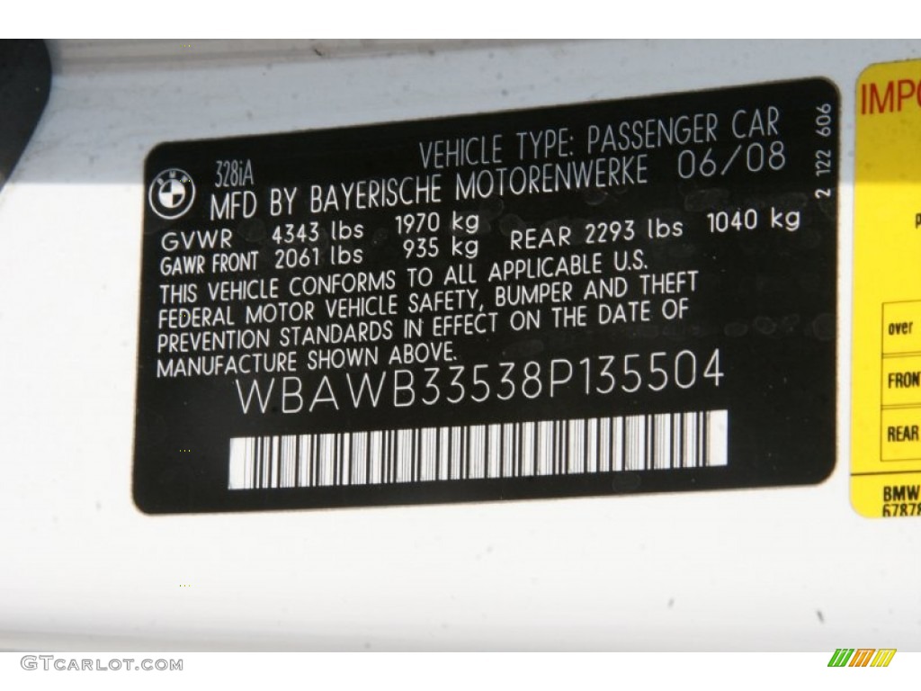2008 3 Series 328i Coupe - Alpine White / Saddle Brown/Black photo #5