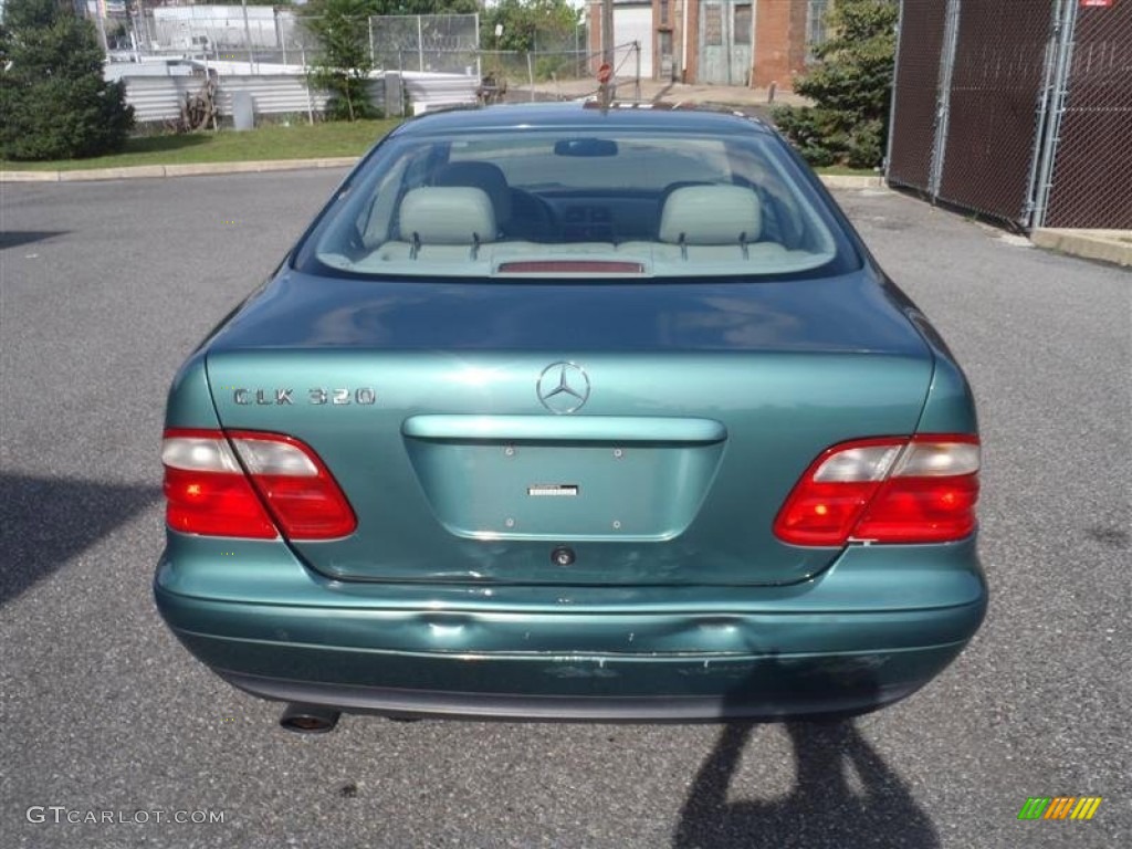 1999 CLK 320 Coupe - Mineral Green Metallic / Ash photo #12