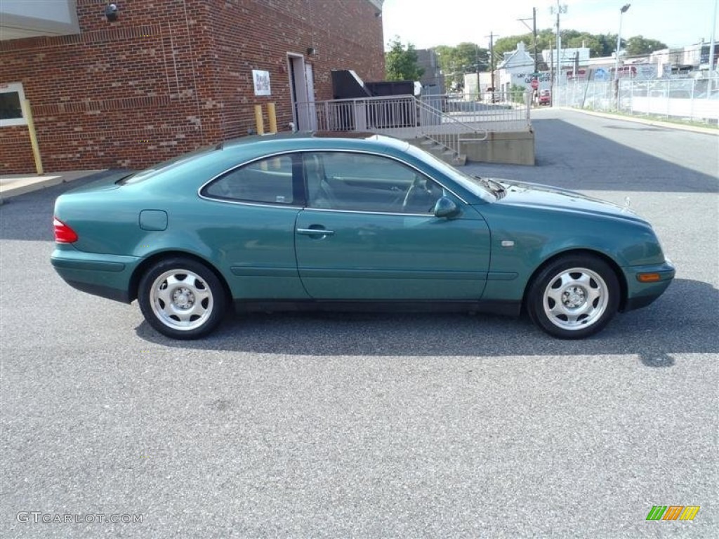 1999 CLK 320 Coupe - Mineral Green Metallic / Ash photo #13