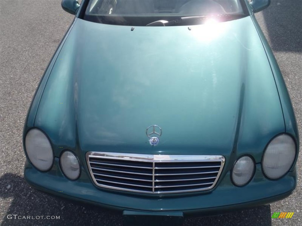 1999 CLK 320 Coupe - Mineral Green Metallic / Ash photo #15