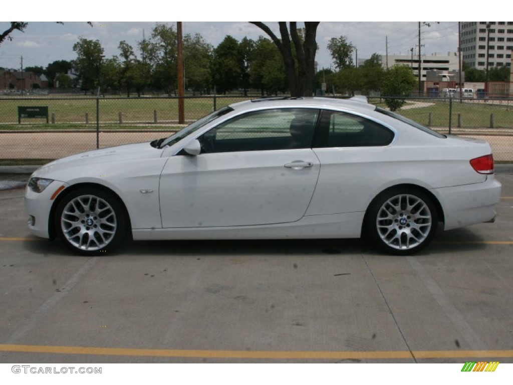 2008 3 Series 328i Coupe - Alpine White / Saddle Brown/Black photo #10