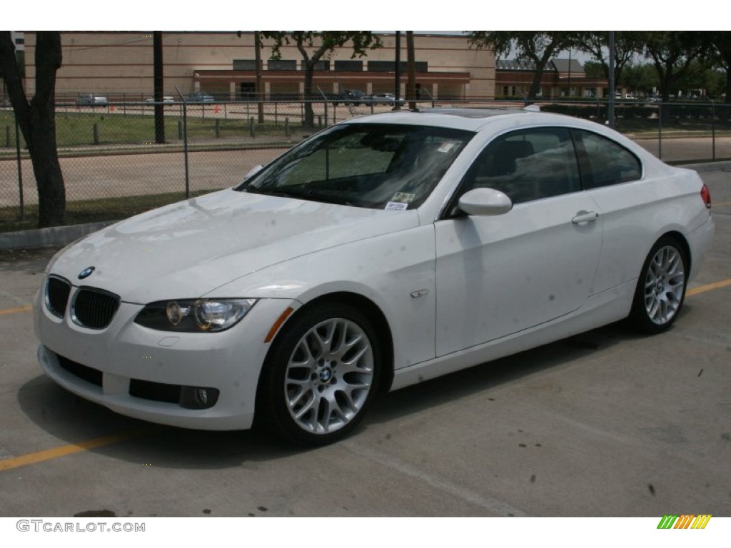 2008 3 Series 328i Coupe - Alpine White / Saddle Brown/Black photo #11