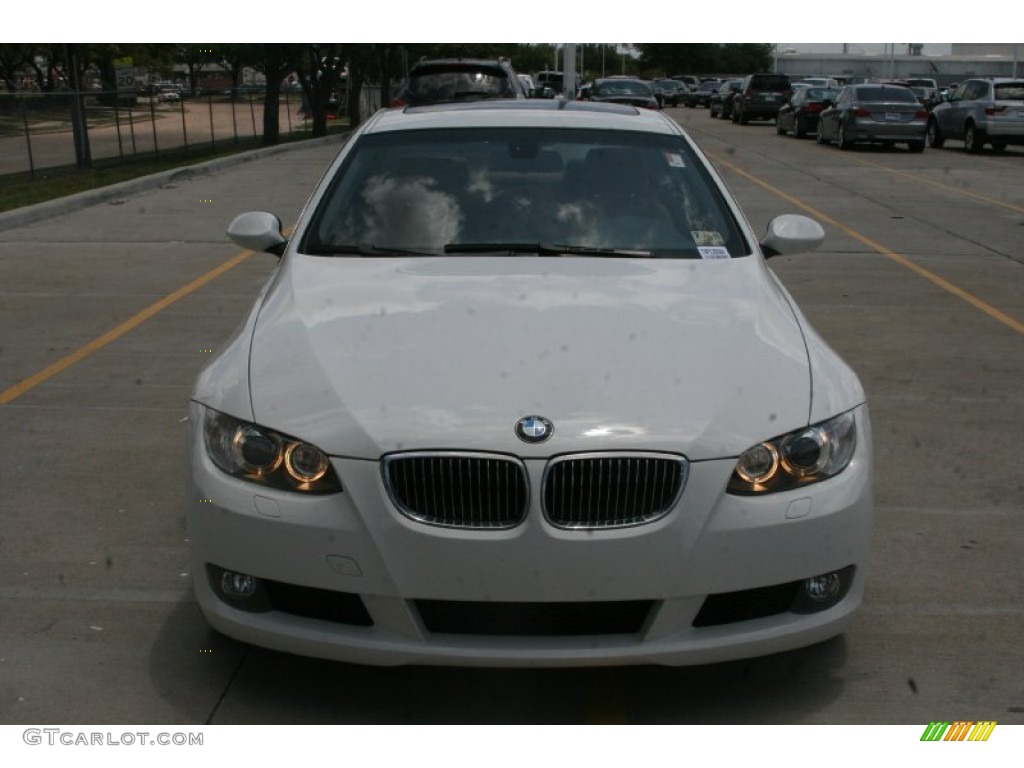 2008 3 Series 328i Coupe - Alpine White / Saddle Brown/Black photo #12