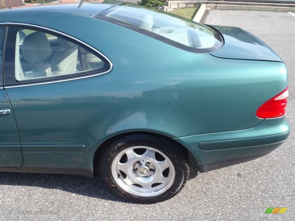 1999 CLK 320 Coupe - Mineral Green Metallic / Ash photo #18
