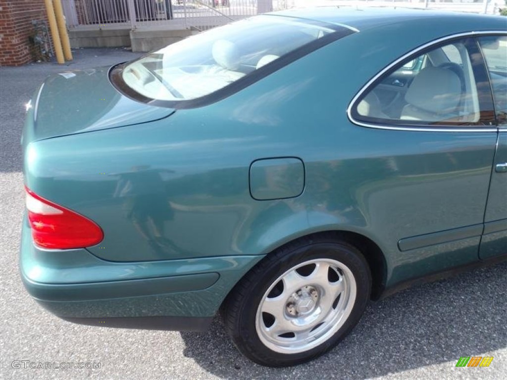 1999 CLK 320 Coupe - Mineral Green Metallic / Ash photo #21