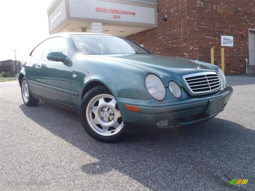 1999 CLK 320 Coupe - Mineral Green Metallic / Ash photo #26