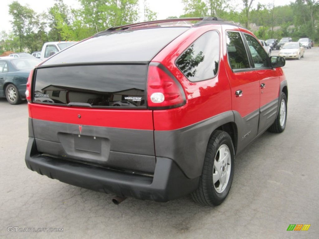 2001 Aztek AWD - Bright Red / Dark Gray photo #2