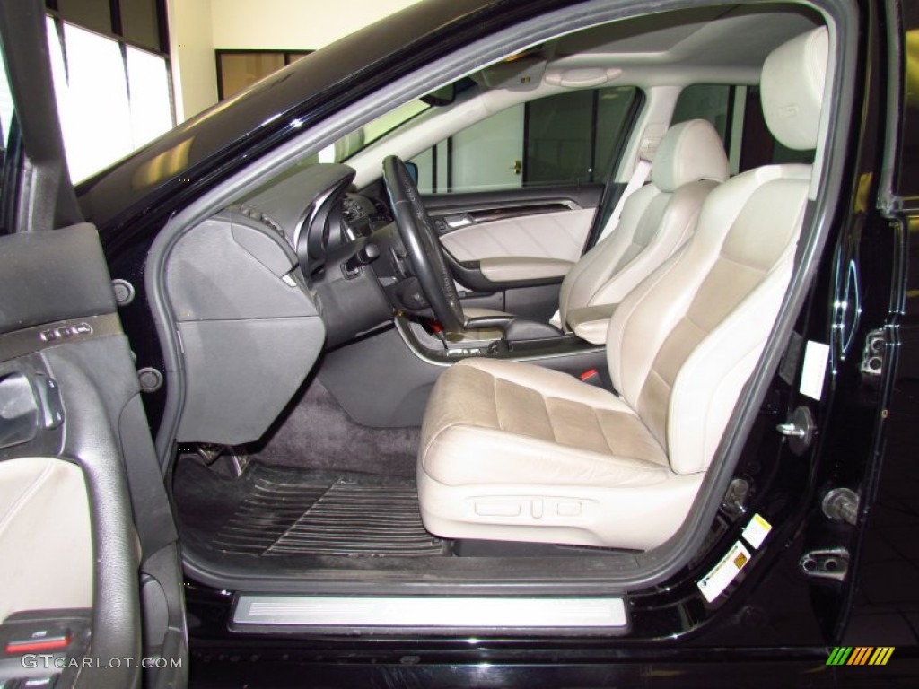 Taupe/Ebony Interior 2007 Acura TL 3.5 Type-S Photo #52308452