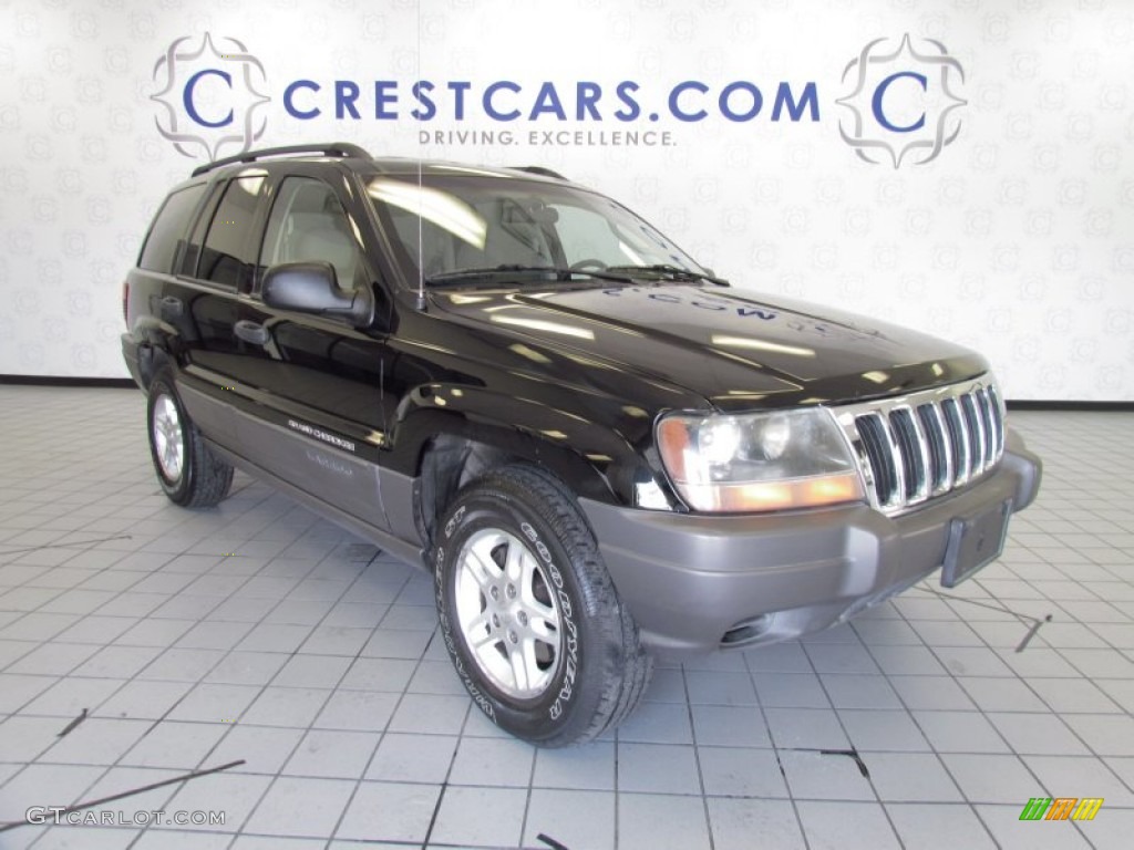 2002 Grand Cherokee Laredo - Black / Dark Slate Gray photo #1