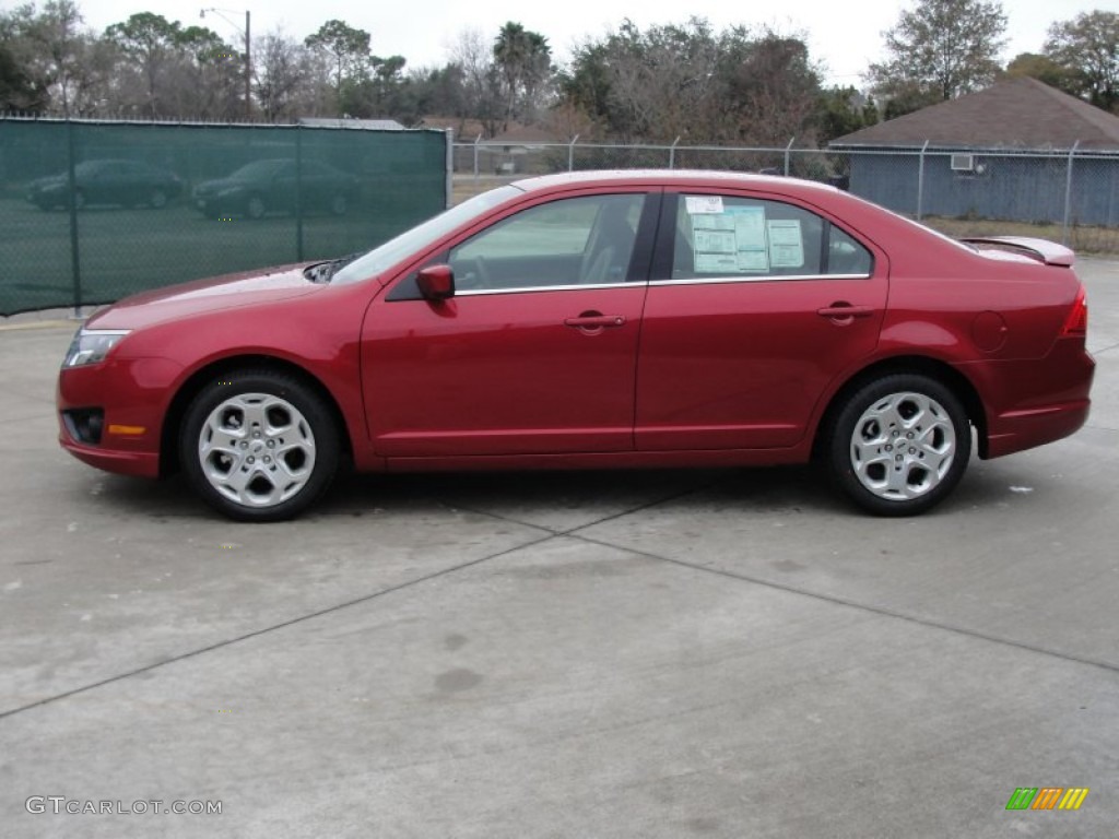 2011 Fusion SE - Red Candy Metallic / Medium Light Stone photo #6