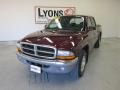 2003 Dark Garnet Red Pearl Dodge Dakota SLT Quad Cab  photo #29