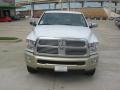 2011 Bright White Dodge Ram 2500 HD Laramie Longhorn Crew Cab 4x4  photo #7