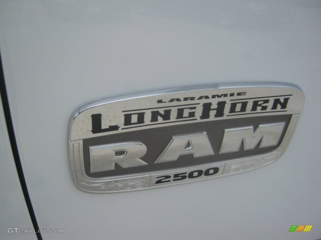 2011 Ram 2500 HD Laramie Longhorn Crew Cab 4x4 - Bright White / Light Pebble Beige/Bark Brown photo #28