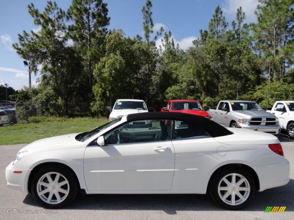 Stone White 2008 Chrysler Sebring Touring Convertible Exterior Photo #52315053