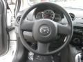 Black 2011 Mazda MAZDA2 Sport Steering Wheel